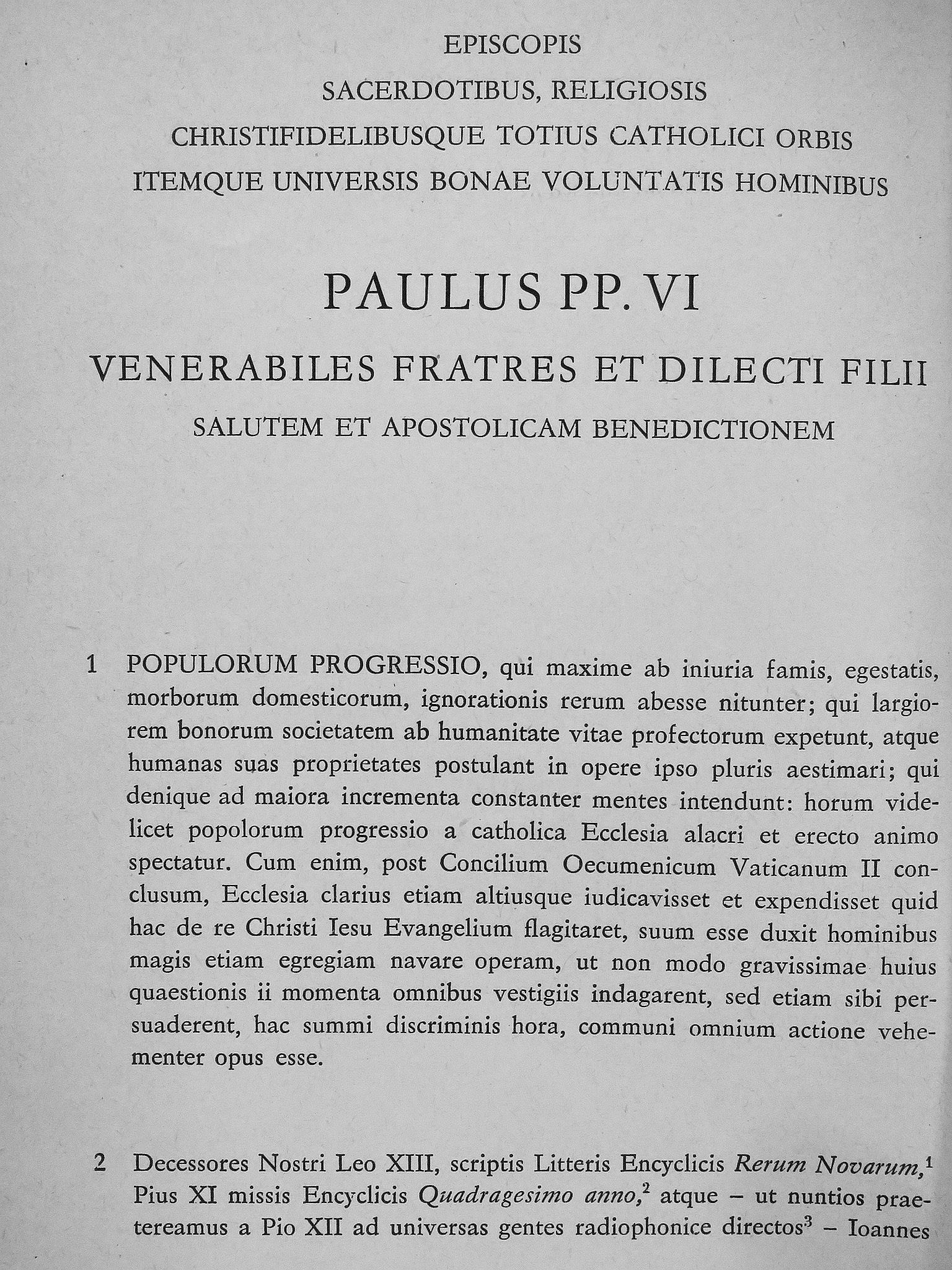 VI. Pál pápa - Populorum Progressio [antikvár]