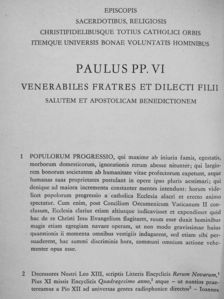 VI. Pál pápa - Populorum Progressio [antikvár]