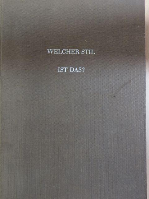 Dr. Werner Büddemann - Welcher stil ist das? [antikvár]