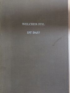 Dr. Werner Büddemann - Welcher stil ist das? [antikvár]