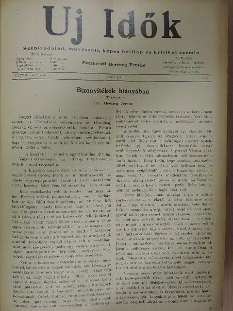 Bognár Anna - Uj Idők 1932. (nem teljes évfolyam) [antikvár]