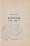 Török Ferenc - Rácz (Z)cár a Fradiban (dedikált) [antikvár]
