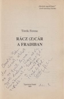 Török Ferenc - Rácz (Z)cár a Fradiban (dedikált) [antikvár]
