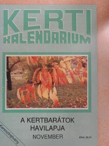 Dr. Ferenczy Tibor - Kerti Kalendárium 1991. november [antikvár]