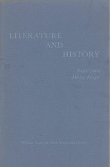 Ralph Cohen, Murray Krieger - Literature and History [antikvár]