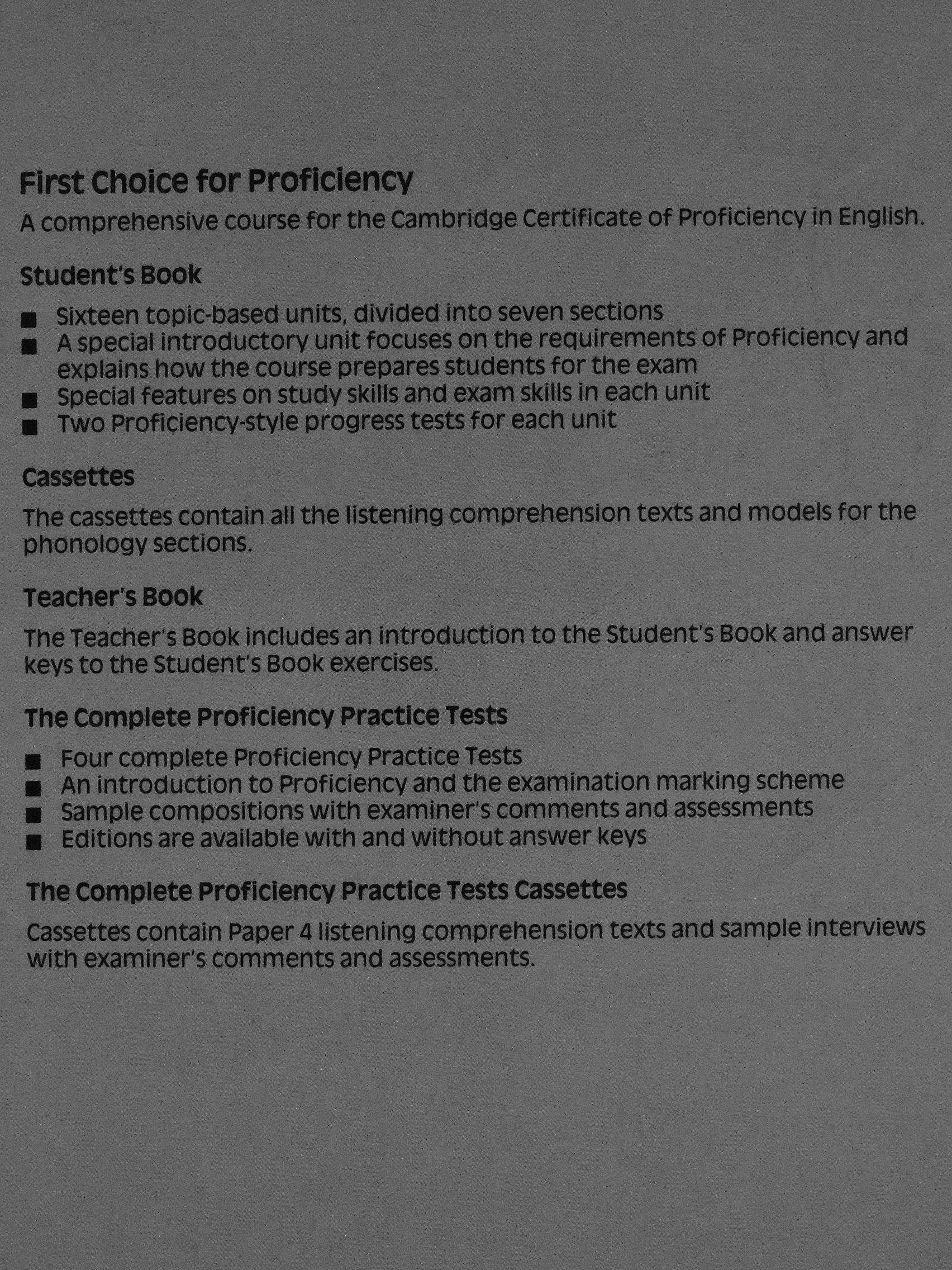Peter May - First Choice for Proficiency [antikvár]