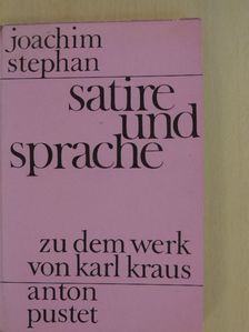 Joachim Stephan - Satire und Sprache [antikvár]
