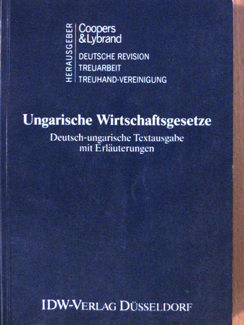 Ungarische Wirtschaftsgesetze [antikvár]