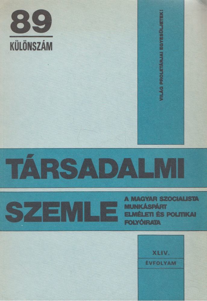 Radics Katalin - Társadalmi Szemle 89 különszám [antikvár]