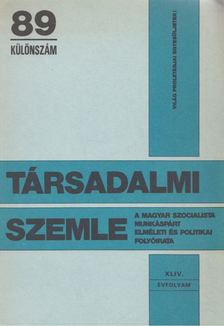 Radics Katalin - Társadalmi Szemle 89 különszám [antikvár]