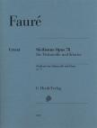 FAURÉ - SICILIENNE OP.78 FÜR VIOLONCELLO UND KLAVIER URTEXT (NÖCKEL/ROGÉ/GERINGAS)