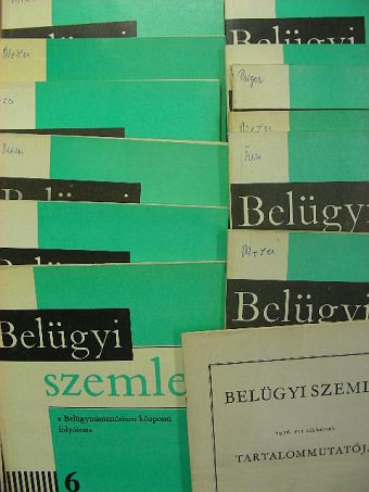 Bakos Sándor - Belügyi Szemle 1976. január-december [antikvár]