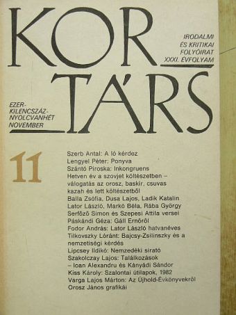 Alexa Károly - Kortárs 1987. november [antikvár]