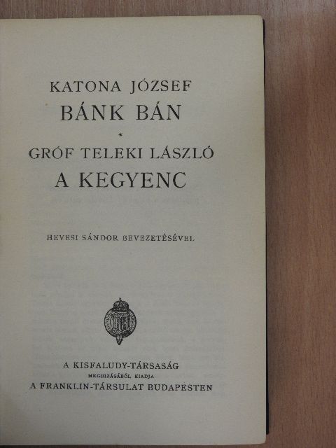 Gróf Teleki László - Bánk bán/A kegyenc [antikvár]