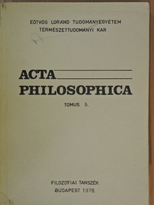 Bárd András - Acta Philosophica 5. [antikvár]