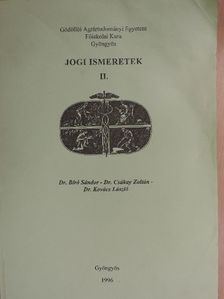Dr. Bíró Sándor - Jogi ismeretek II. [antikvár]