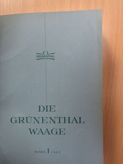Dr. Friedrich Deich - Die Grünenthal Waage 1967-1969. (vegyes számok) (9 db) [antikvár]