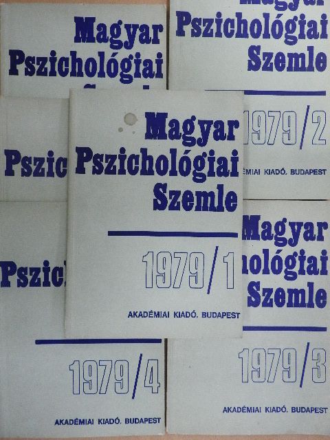 Angster Mária - Magyar Pszichológiai Szemle 1979/1-6. [antikvár]