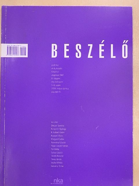 Ács Pál - Beszélő 2010. május-június [antikvár]