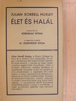 Julian Huxley - Élet és halál [antikvár]