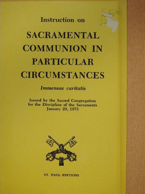 J. Casoria - Instruction on Sacramental Communion in Particular Circumstances [antikvár]