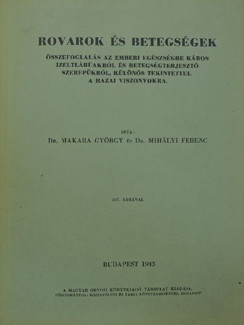 Dr. Makara György - Rovarok és betegségek [antikvár]