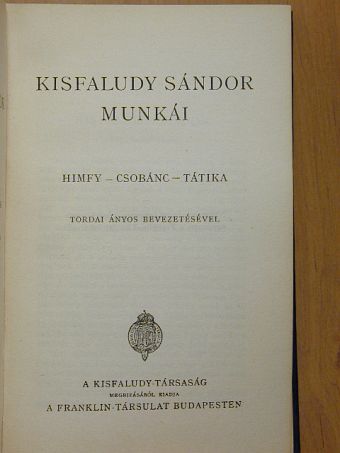 Kisfaludy Sándor - Kisfaludy Sándor munkái [antikvár]