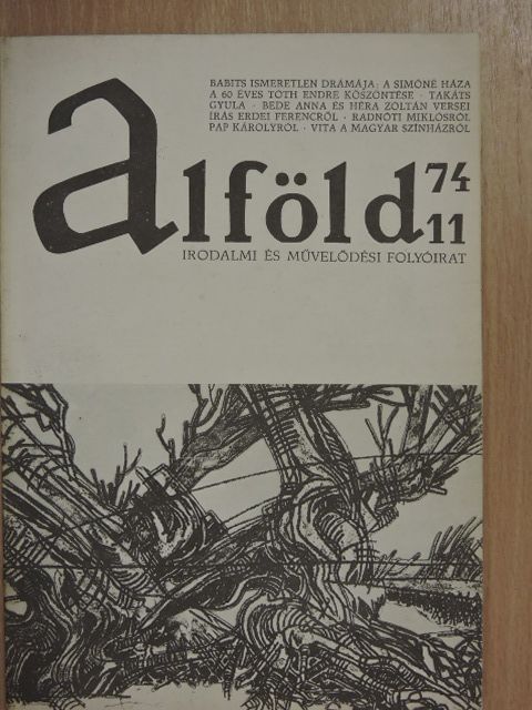 Babits Mihály - Alföld 1974/11. [antikvár]