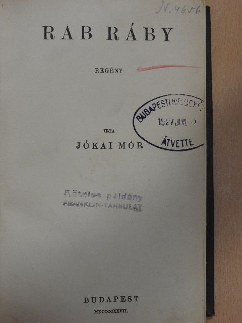 Jókai Mór - Rab Ráby [antikvár]