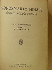 Vörösmarty Mihály - Vörösmarty Mihály összes költői munkái [antikvár]