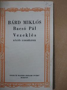 Bárd Miklós - Bacsó Pál/Vezeklés [antikvár]