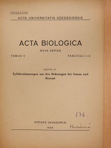 Kedves M. - Xylitbestimmungen aus den Bohrungen bei Ganna und Herend (dedikált példány) [antikvár]