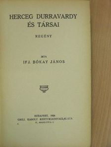 Ifj. Bókay János - Herceg Durravardy és társai/A gyémánt [antikvár]