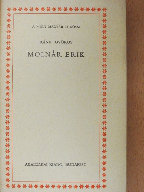 Ránki György - Molnár Erik [antikvár]