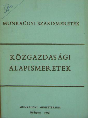 Dr. Antal István - Közgazdasági alapismeretek [antikvár]