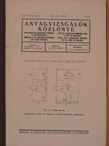 Dr. h. c. Gállik István - Anyagvizsgálók Közlönye 1940. január-február [antikvár]