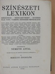 Színészeti lexikon II. (töredék) [antikvár]