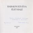 Rab-Kováts Éva - Élet-rajz (dedikált) [antikvár]