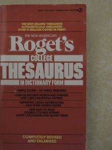 The new american Roget's College Thesaurus in dictionary form [antikvár]