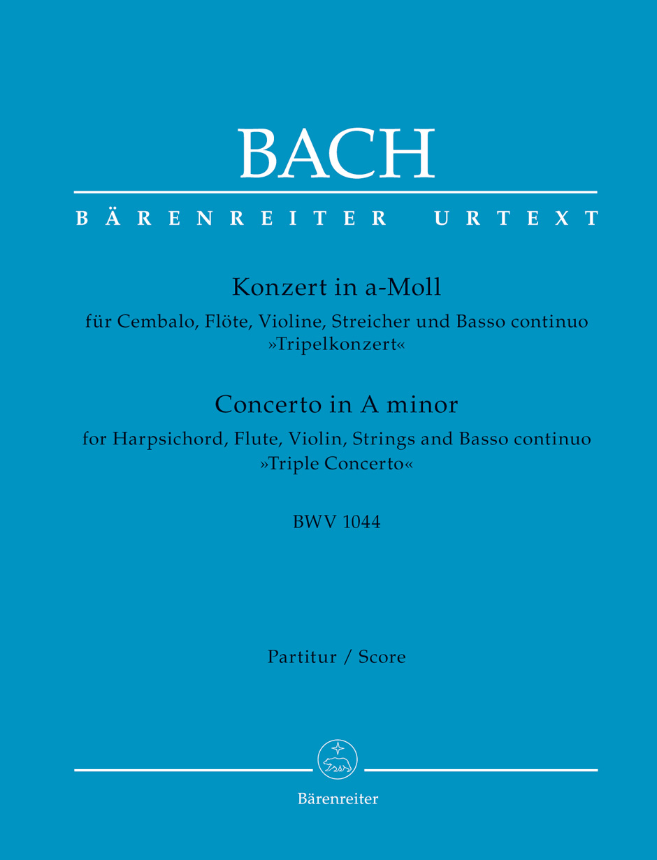 J. S. Bach - CONCERTO IN A MINOR BWV 1044 - TRIPLE CONCERTO - FULL SCORE