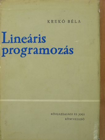 Krekó Béla - Lineáris programozás [antikvár]