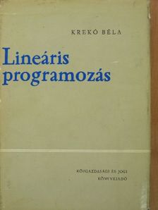 Krekó Béla - Lineáris programozás [antikvár]