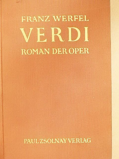 Franz Werfel - Verdi (gótbetűs) [antikvár]