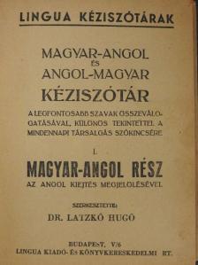 Magyar-angol és angol-magyar kéziszótár I-II. [antikvár]
