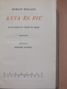 Romain Rolland - Az elvarázsolt lélek III/1-2. [antikvár]