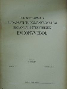 Dr. Frenyó Vilmos - Néhány alkilamin növényélettani szerepéről [antikvár]