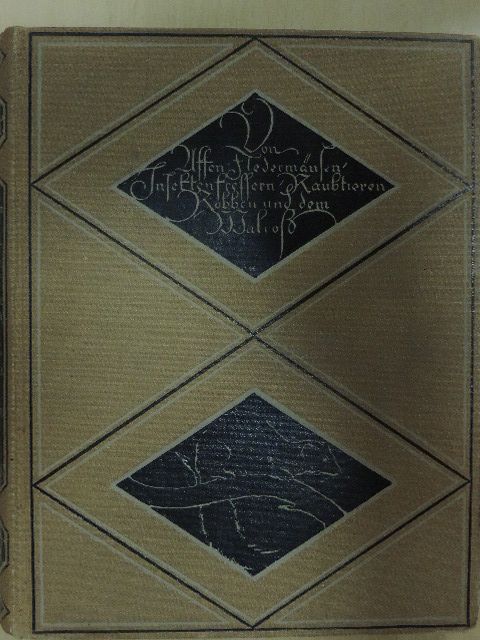 Egon von Kapherr - Von Affen, Fledermäusen, Insektenfressern, Raubtieren, dem Walroß und den Robben (gótbetűs) [antikvár]