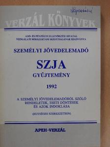 Annusné Dr. Kovács Valéria - Személyi jövedelemadó - SZJA gyűjtemény 1992 [antikvár]
