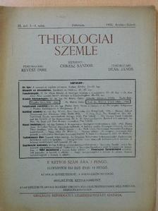 Dr. Dávid György - Theologiai Szemle 1933. Aratás-Szüret [antikvár]