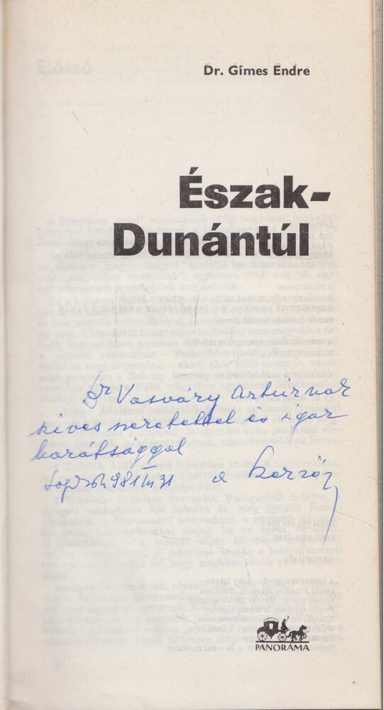 DR. GIMES ENDRE - Észak-Dunántúl (dedikált) [antikvár]